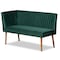 Baxton Studio 47.25 W, 27.75 H, Fabric "100% Polyester", Plywood, MDF, LVL, Foam, Rubber Wood 214-11962-11961-9305-ZORO - alternate 4